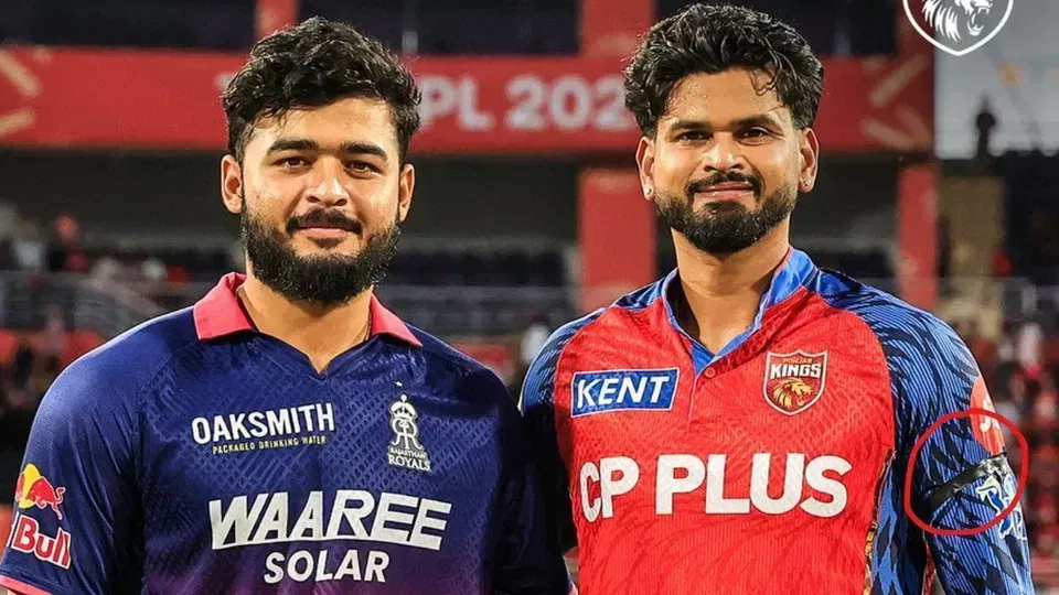 राजस्थान रॉयल्स के ख़िलाफ़ मैच में पंजाब किंग्स के खिलाड़ियों काली पट्टी क्यों पहनी है? जानें...